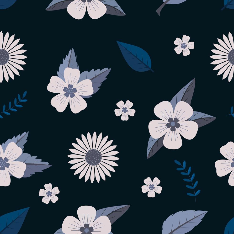 Seamless floral pattern, with elegant colors.Seamless Design for prints, wallpapers, cover,textile, fabric, packaging,mug,bag,and etc vector