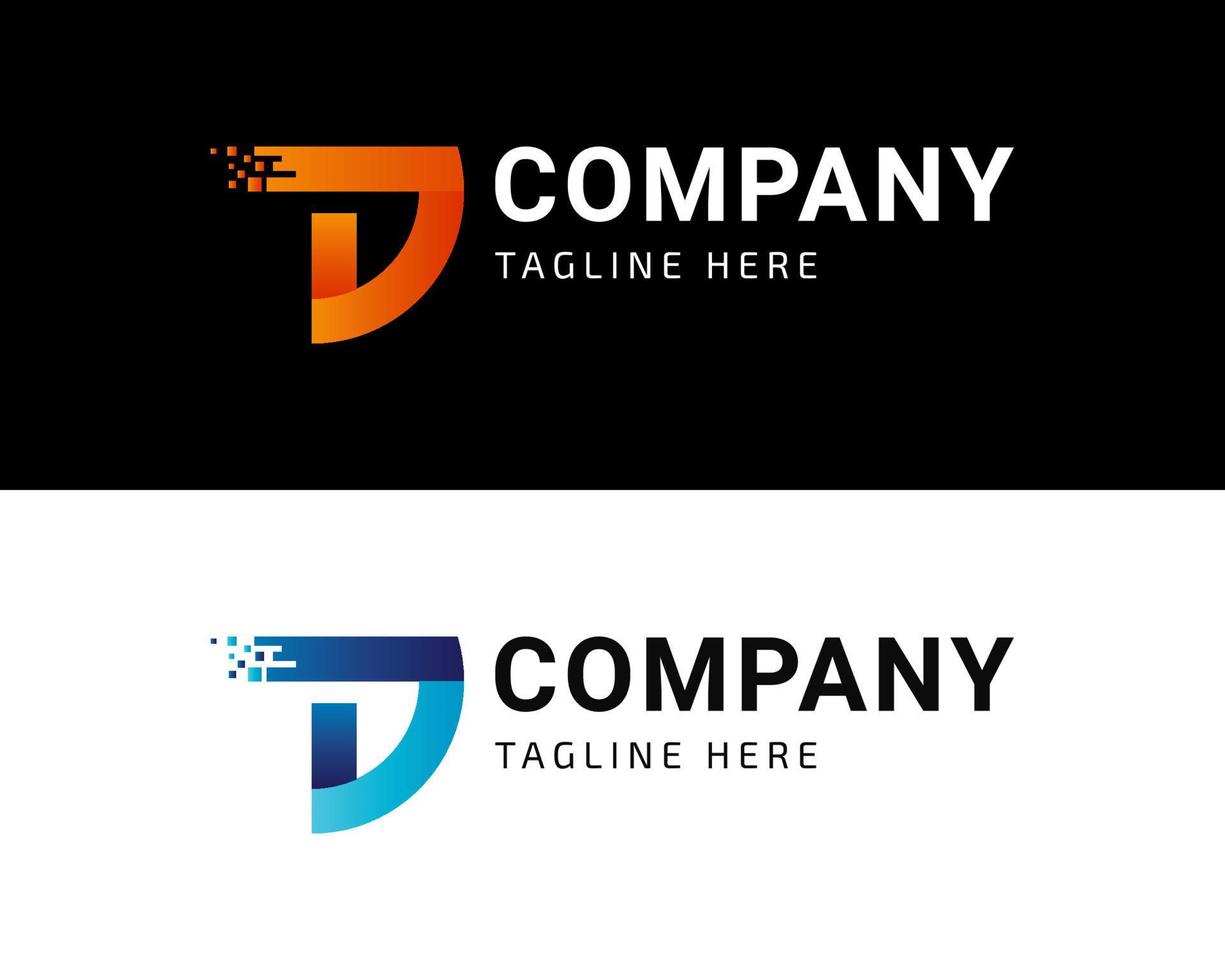 Letter D Modern Logo Design Template vector