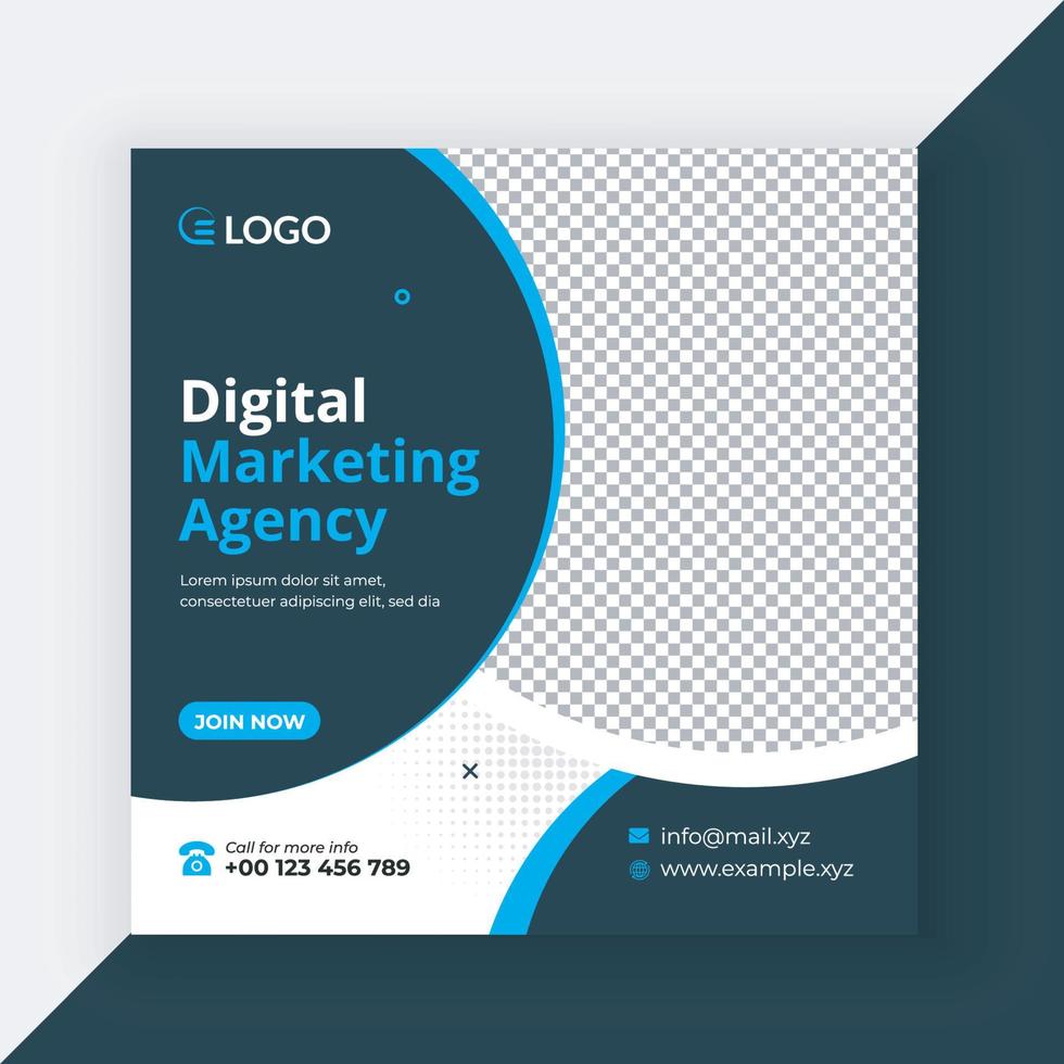 Digital Marketing socail media post vector