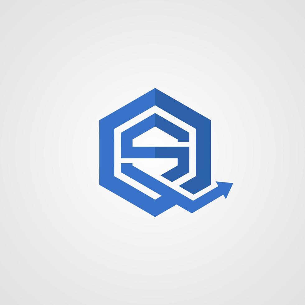 letter S and Q logo. logotype template. vector