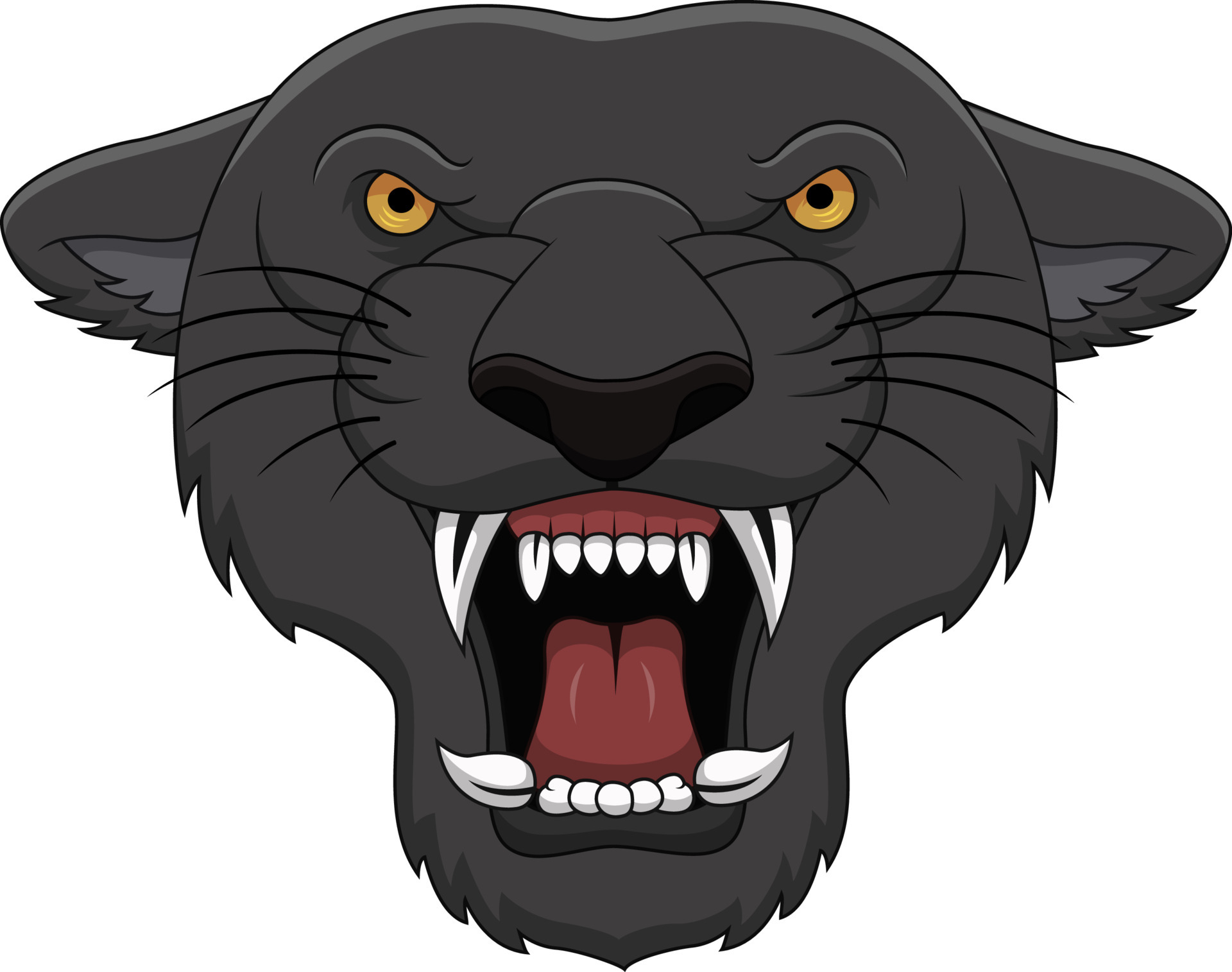 Angry black panther mascot head 5270949 Vector Art at Vecteezy
