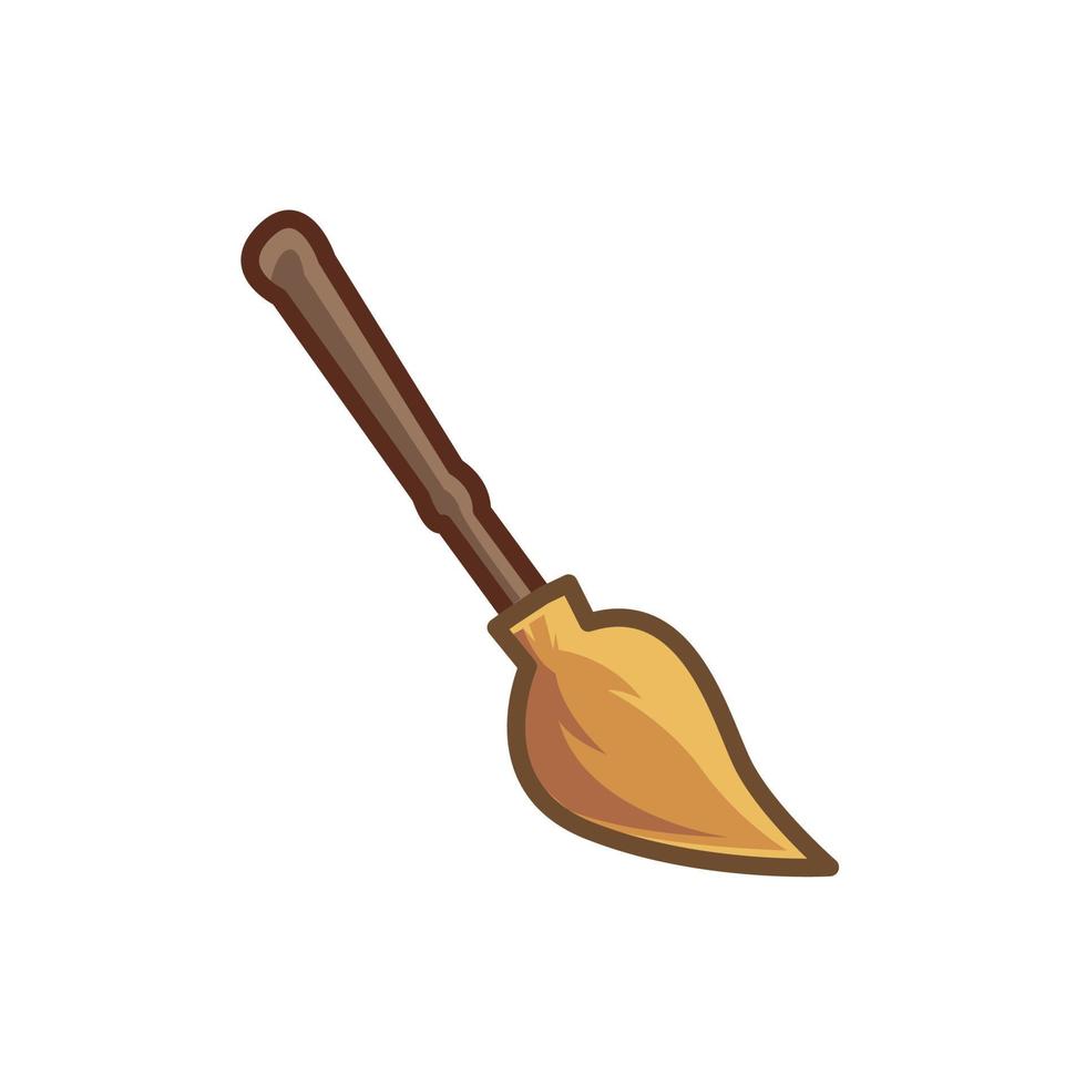 halloween broomstick vector design