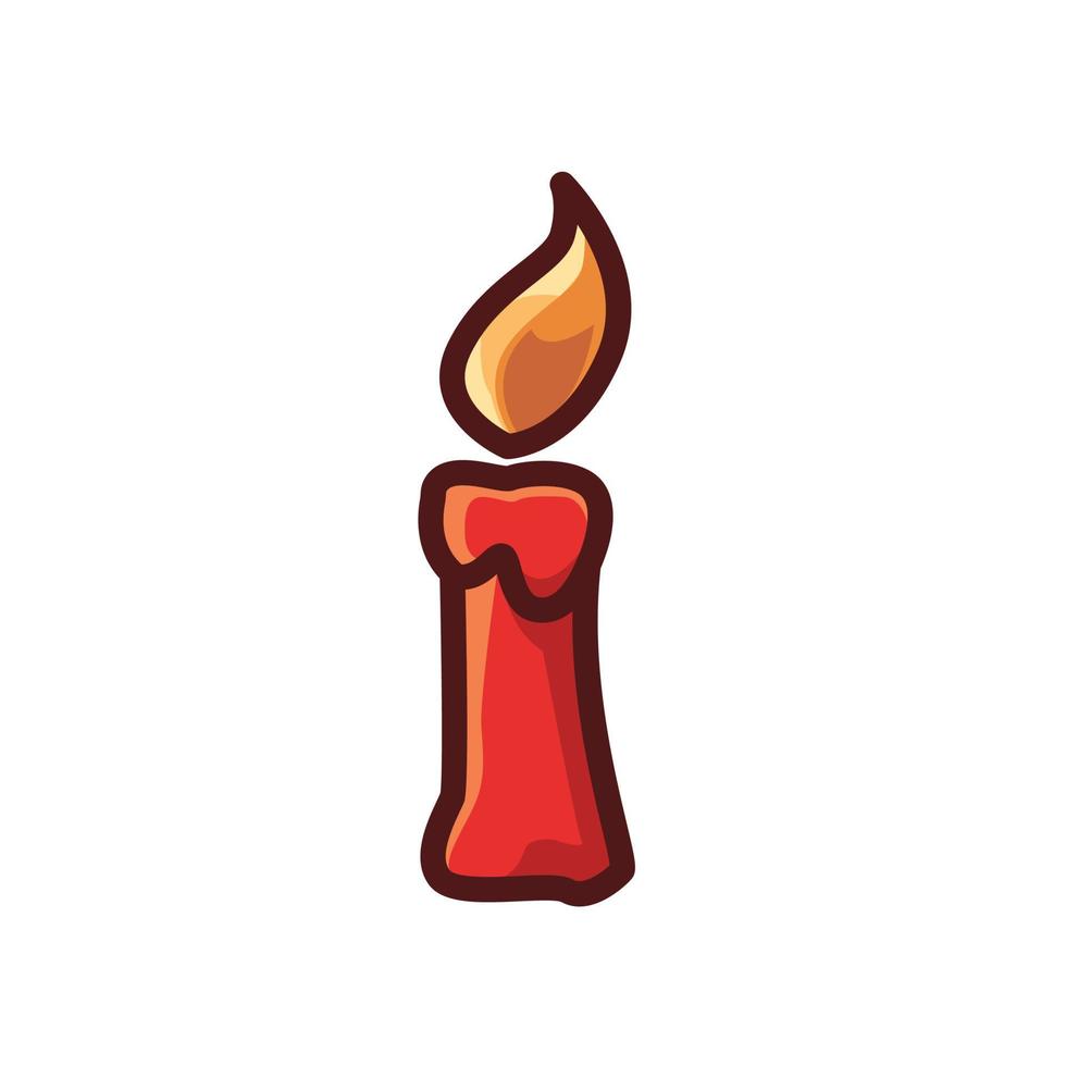 Cute candle vector design