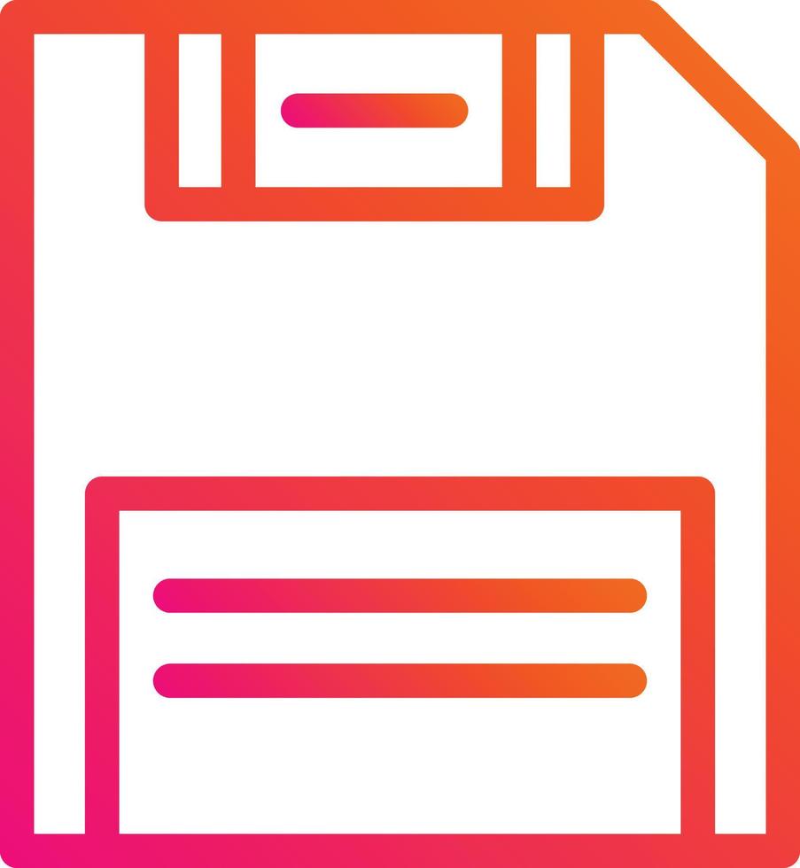Floppy disk Line Icon vector