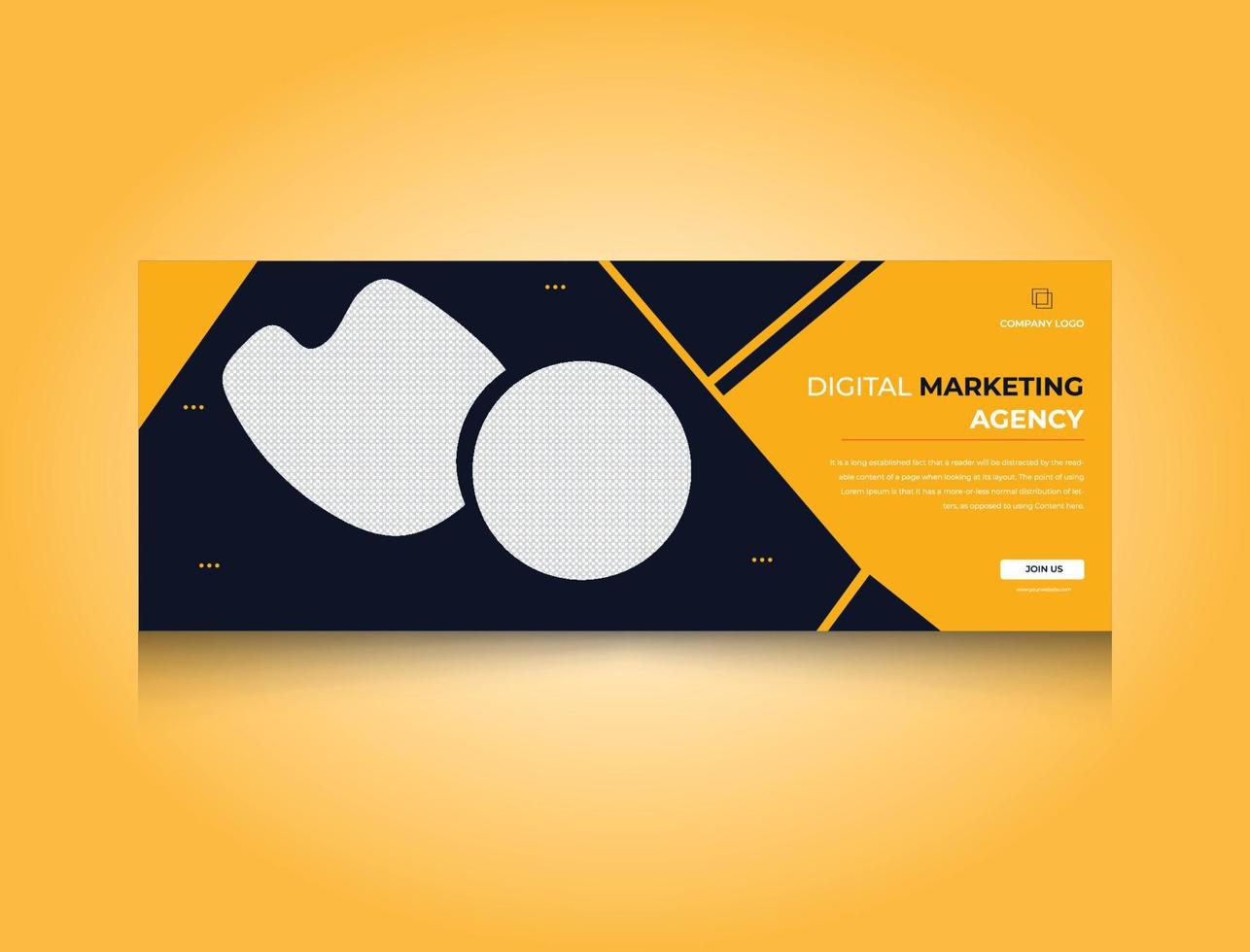 Professional Business Social Media Banner for your Digital marketing, web banner ads, Editable vector template.
