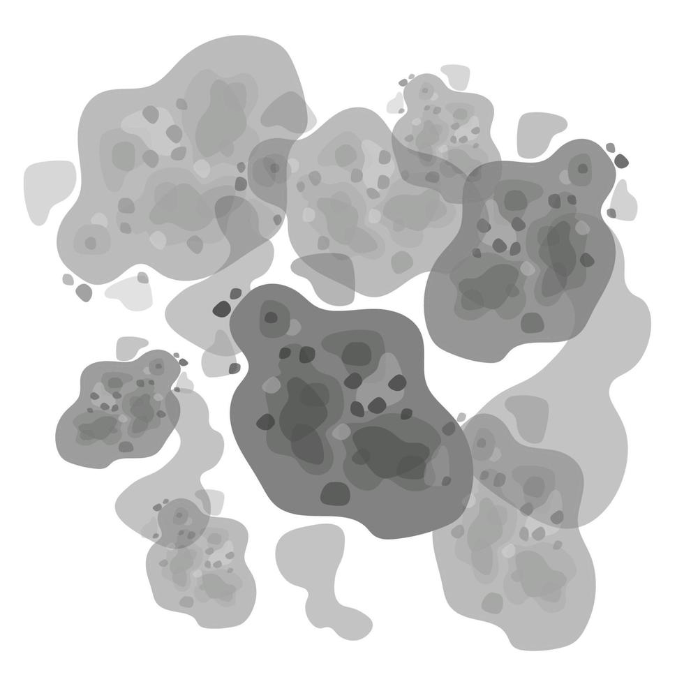 Toxic mildew spores. Stop black mold spots vector