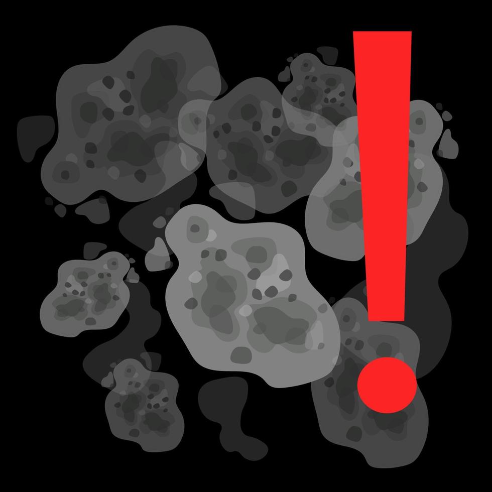 Toxic mildew spores. Stop black mold spots vector