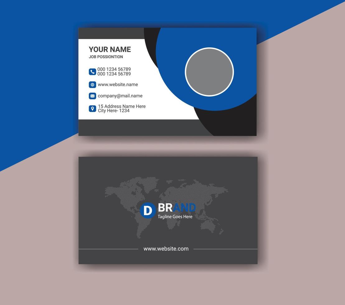 Modern Creative Corporate Business Card Template vector