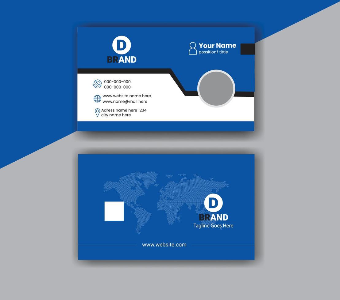 Modern Creative Corporate Business Card Template. vector
