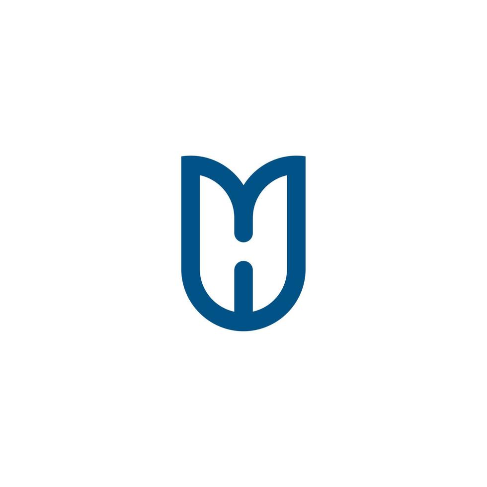 Unique Logo Letter H. Modern, Simple, easy to remember. Suitable for All Types of Companies. Vector Graphic Design Logo