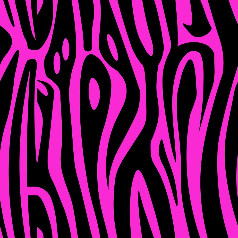 Zebra seamless pattern, pink animal skin. Illustration for printing, backgrounds, covers, packaging, greeting cards, posters, stickers, textile and seasonal design. vector