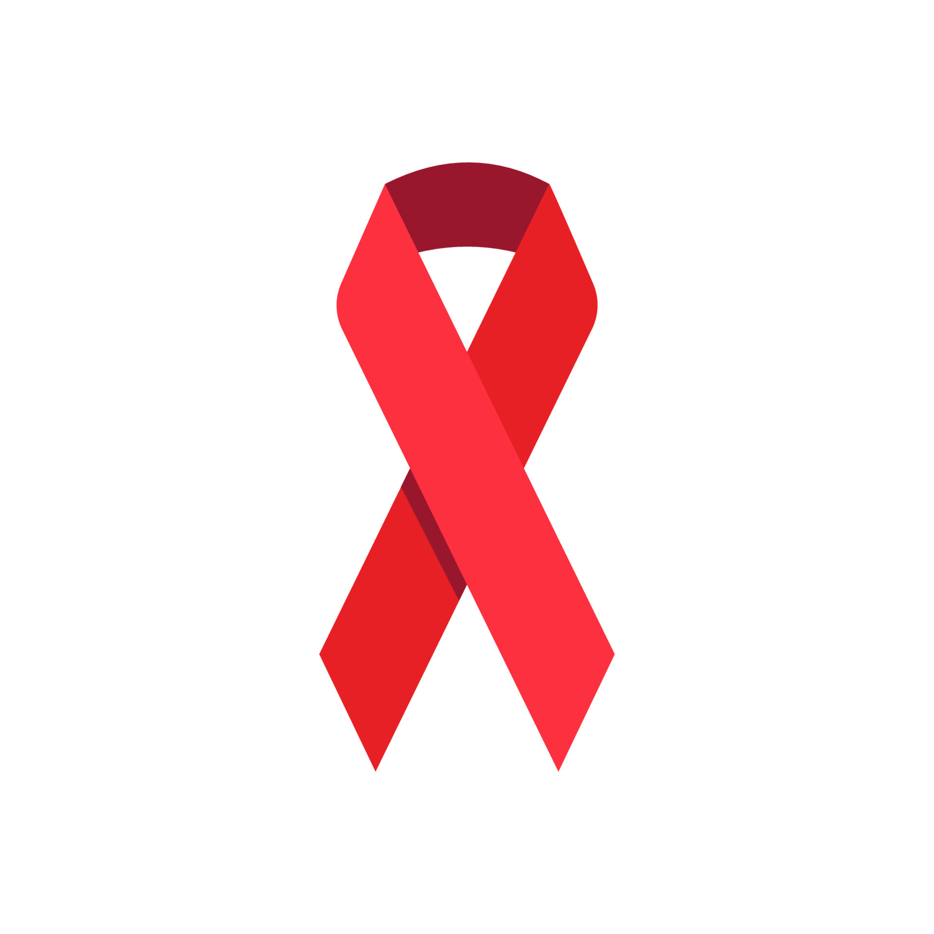 Red AIDS awareness ribbon icon. Stop HIV. World AIDS day vector symbol  isolated on white background. 5272463 Vector Art at Vecteezy