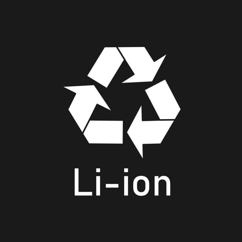 Battery recycle sign, vector illustration, sign.
