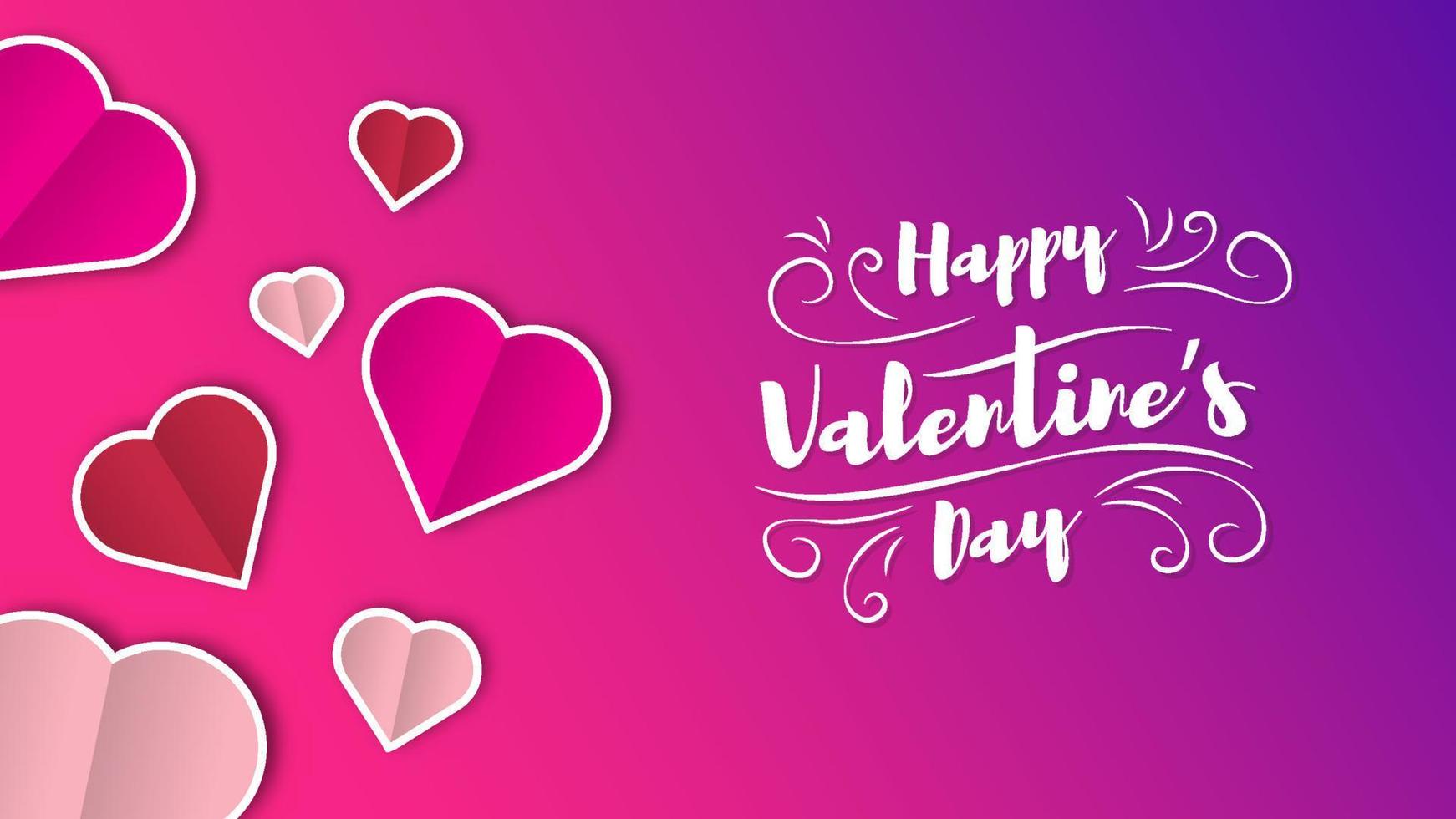 Valentine's day background design vector