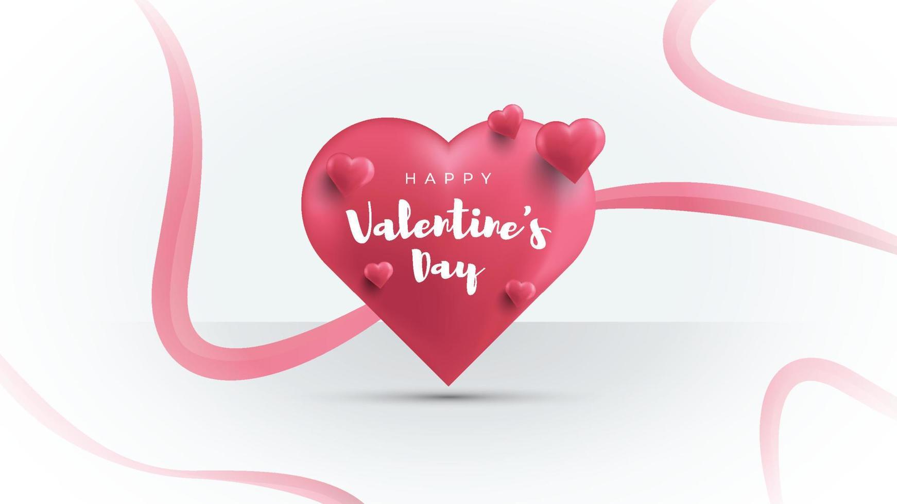 Valentine's day background design vector