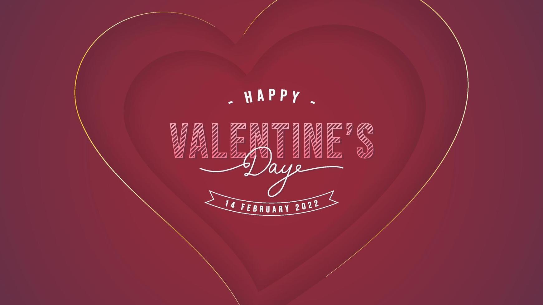 Valentine's day background design vector