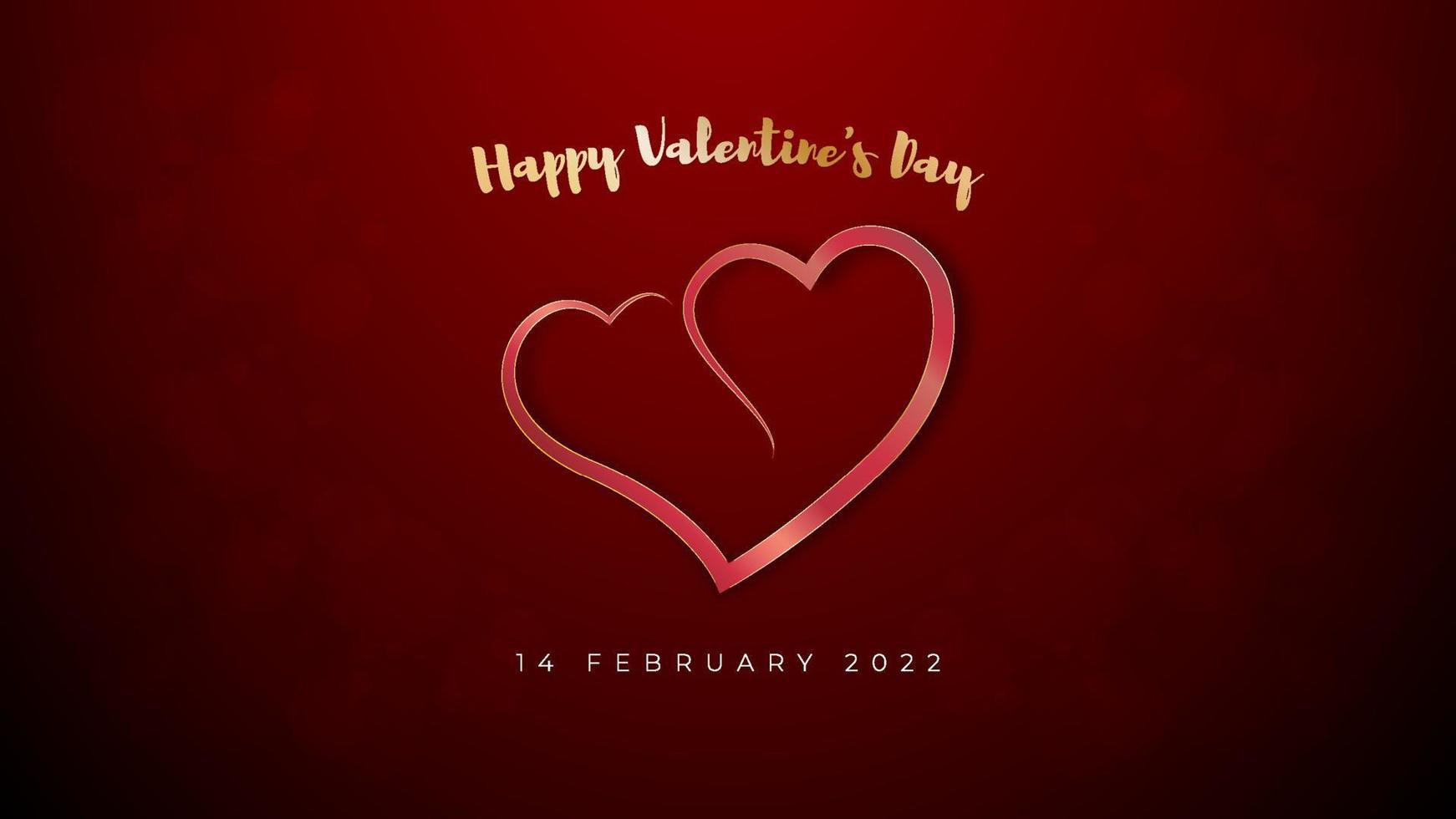 Valentine's day background design vector