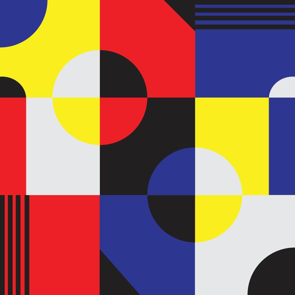 geomatric abstract background bauhaus vector