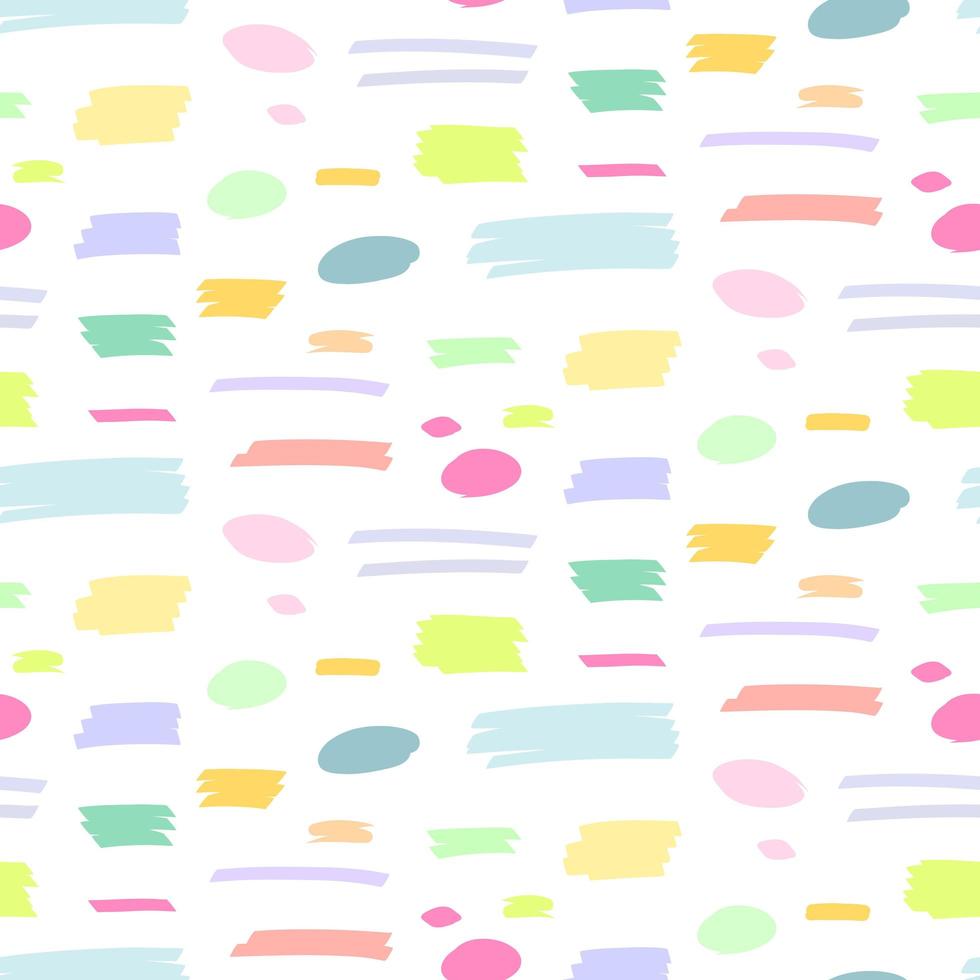 Seamless pattern line or texture marker highlighter on white background vector
