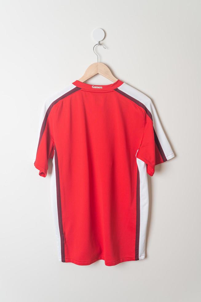 Bangkok, Thailand - Jan 18, 2022 - Arsenal retro shirt home jersey season 2008-2010 photo