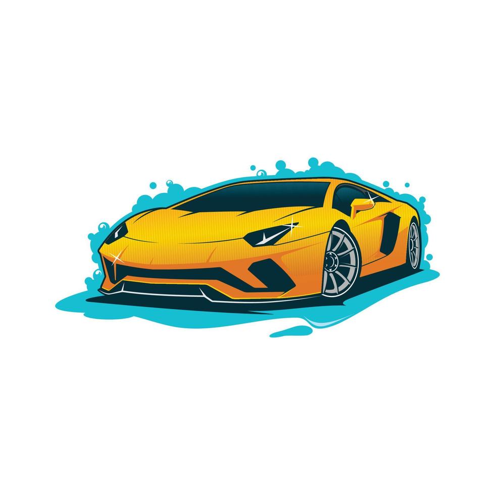 Ilustración de vector de coche deportivo