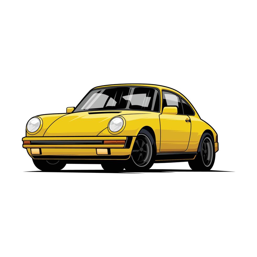 classic car vector illustration