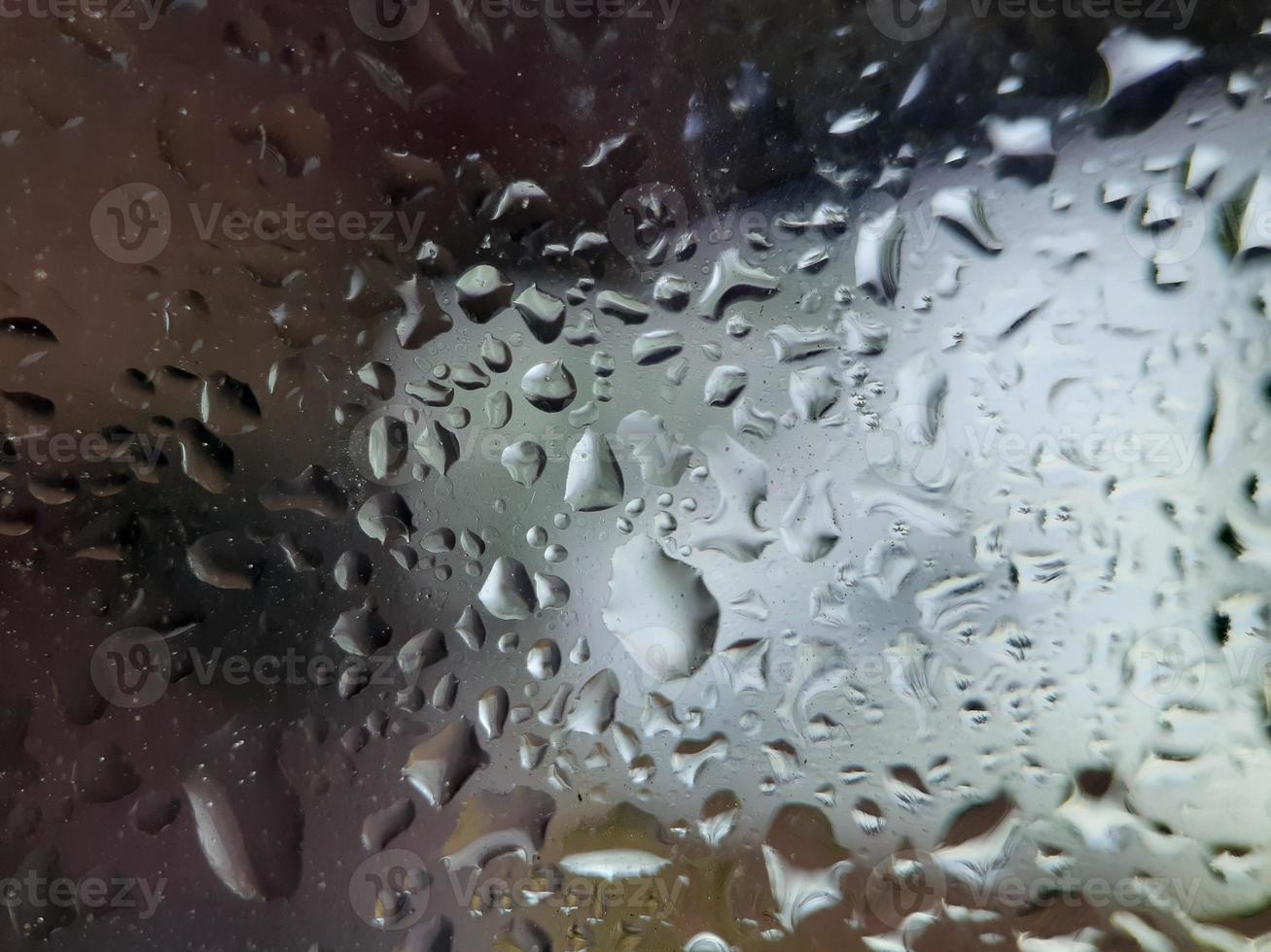 Water splash on clear glass photo