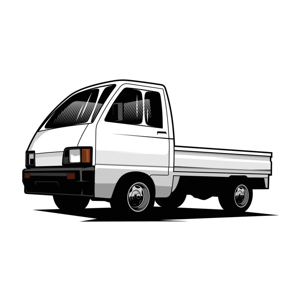pickup vector illustration