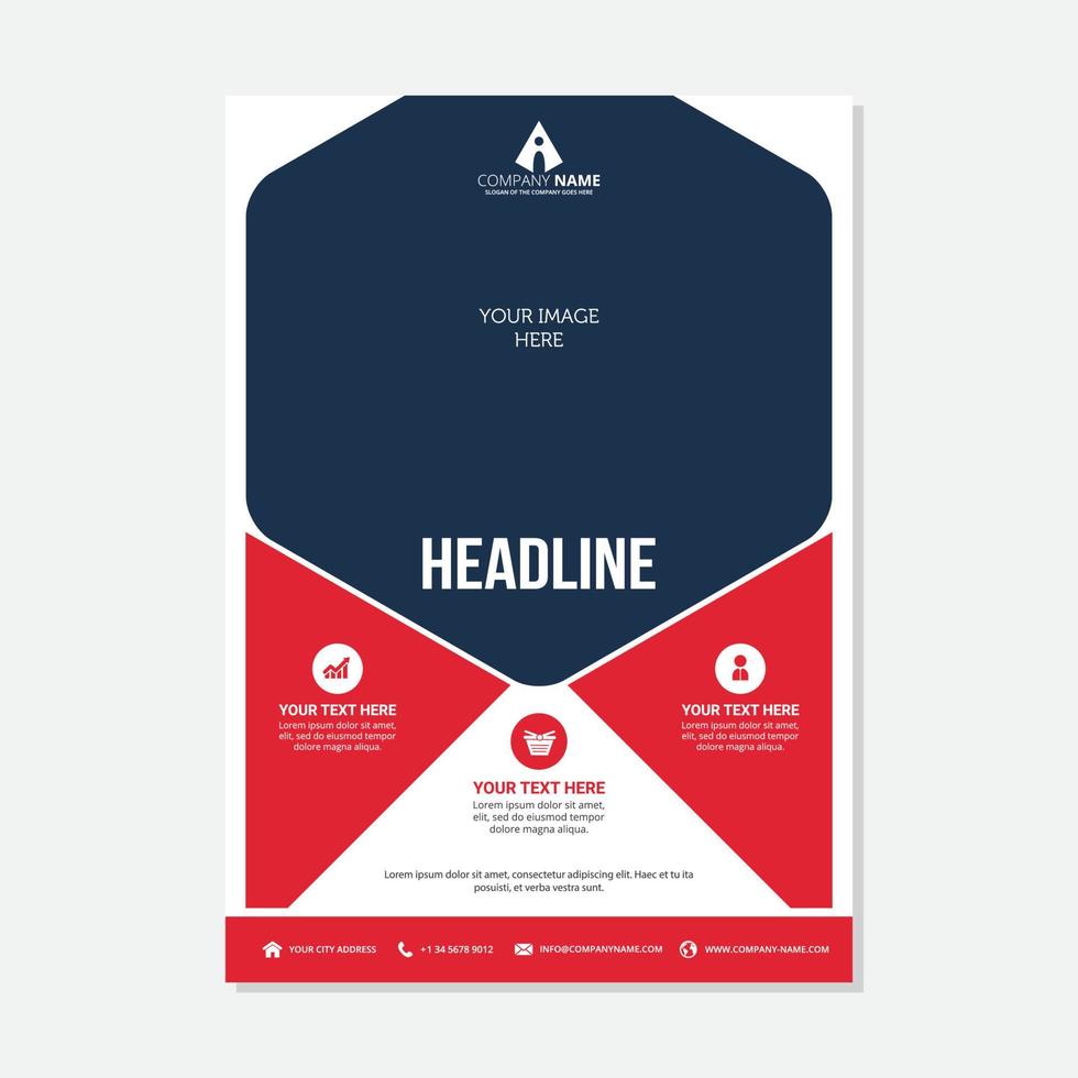Vector of Flyer Design Template.