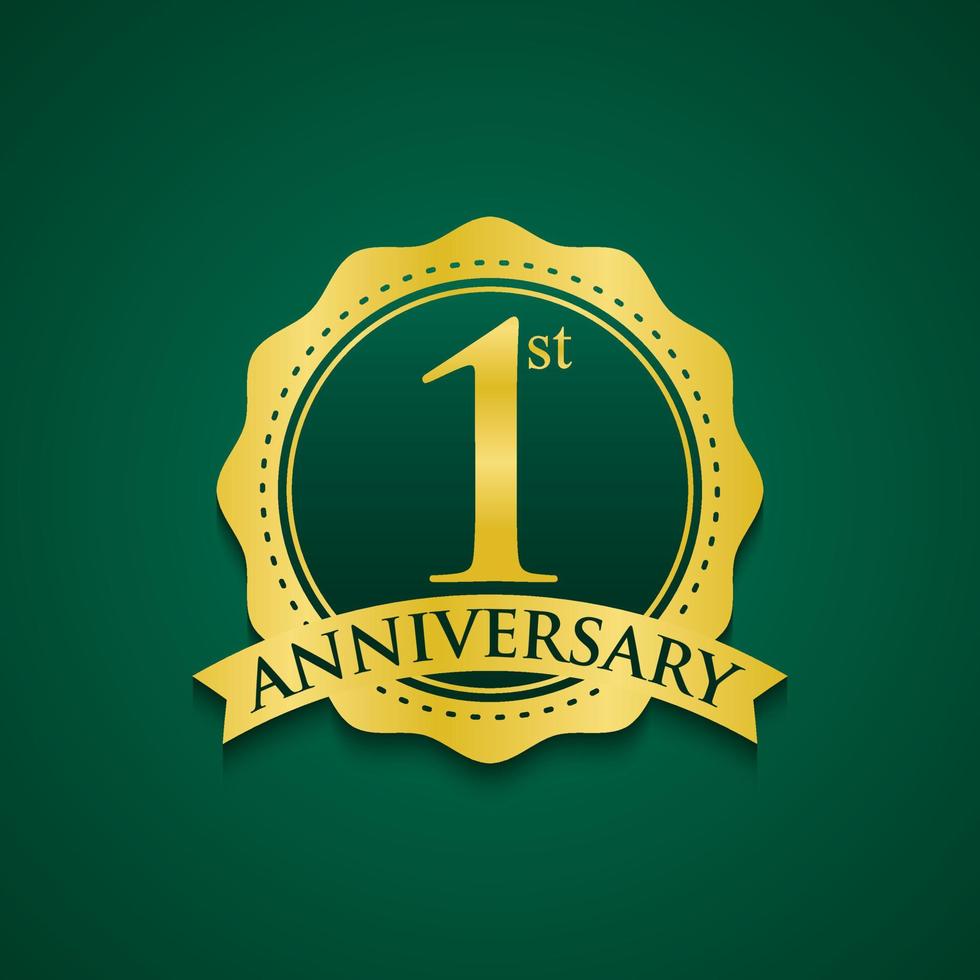 Anniversary design template. Vector Illustration