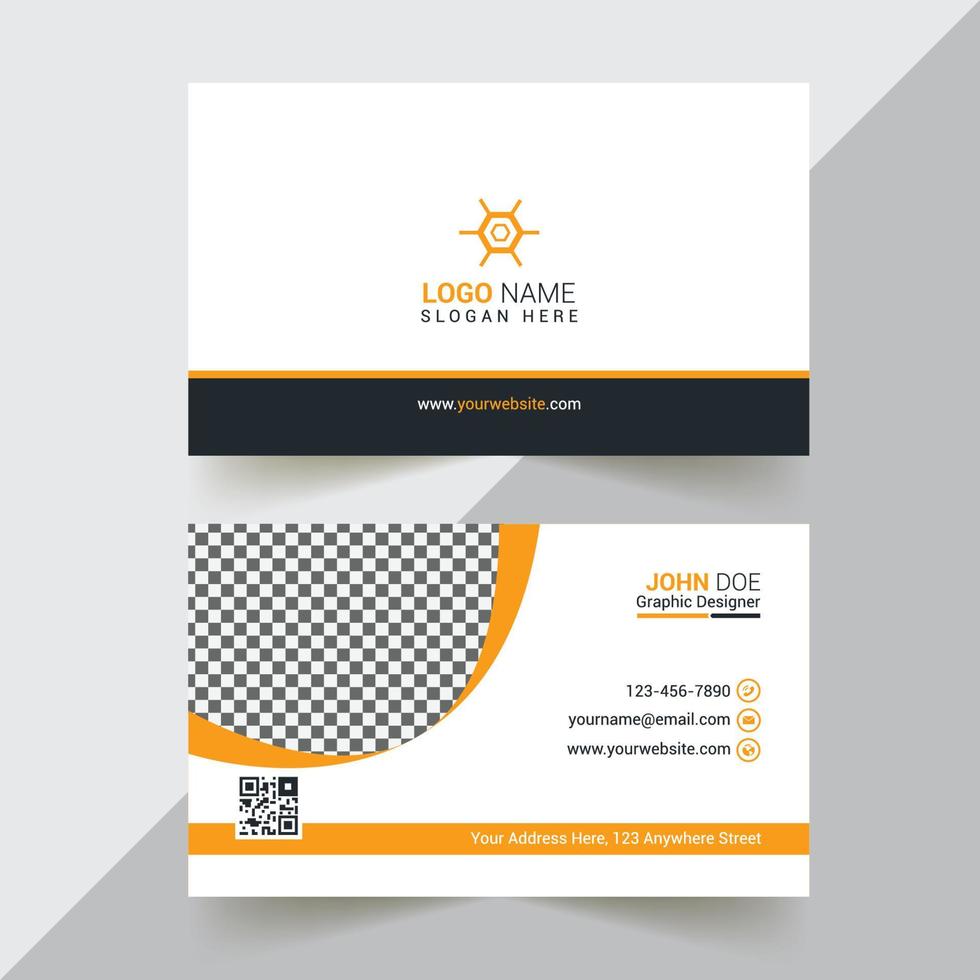 Business card design template vector