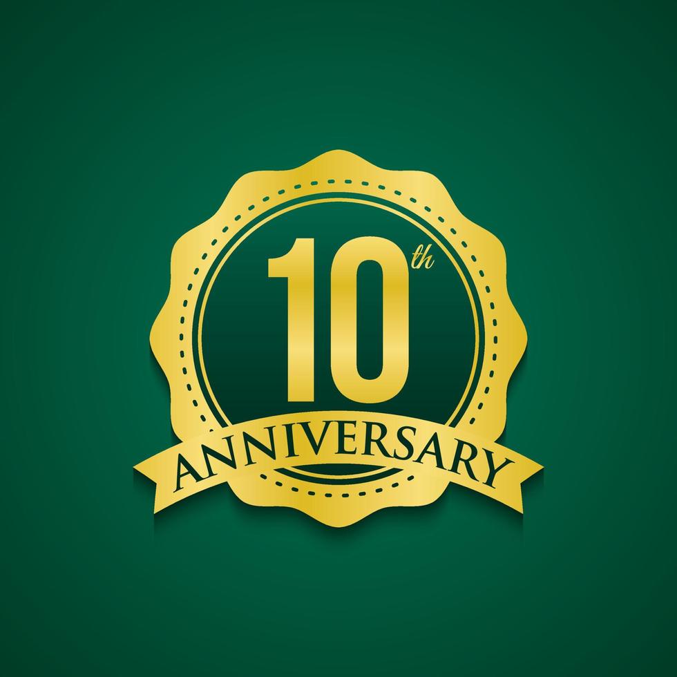 Anniversary design template. Vector Illustration