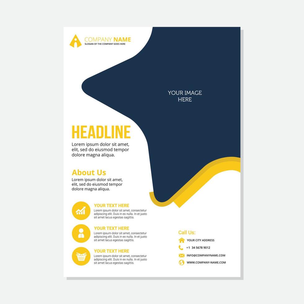 Vector of Flyer Design Template.