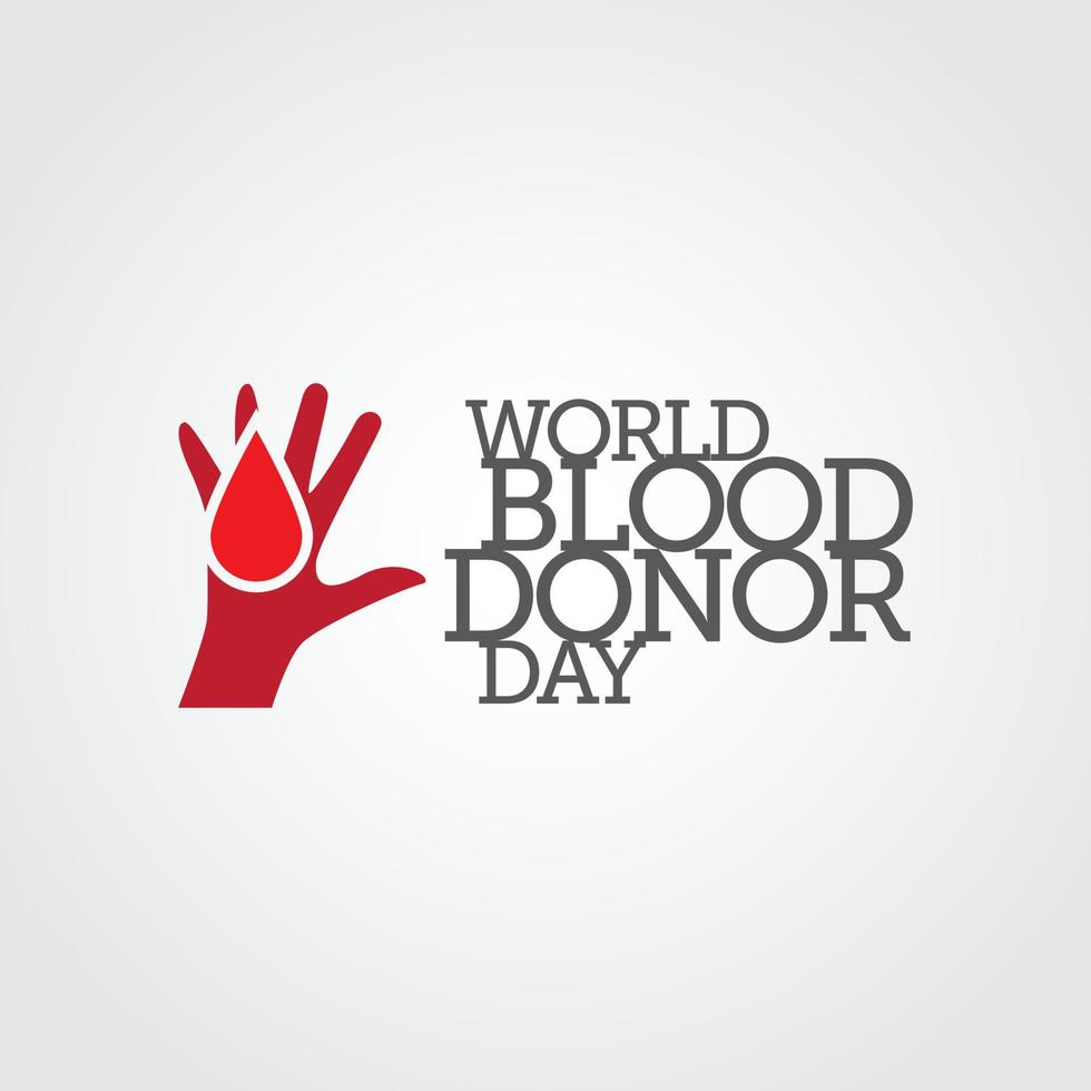 World Blood Donor Day design template. Vector Illustration