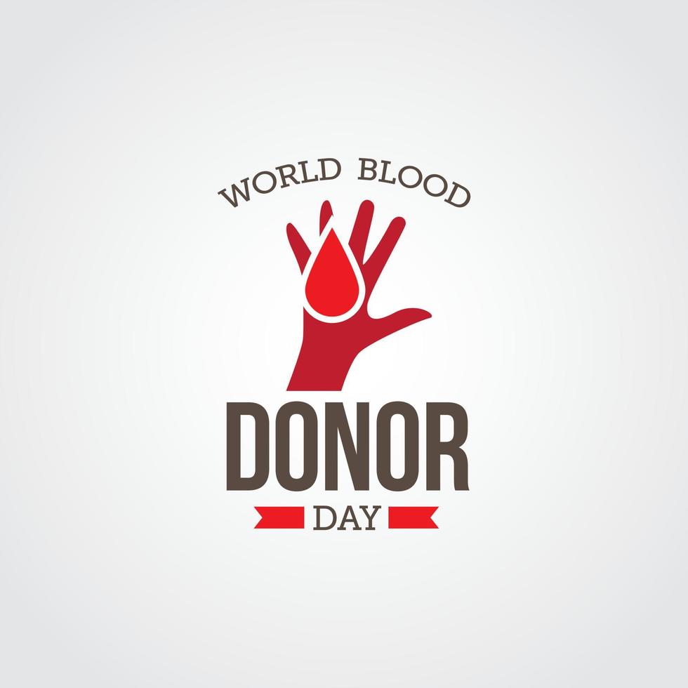 World Blood Donor Day design template. Vector Illustration