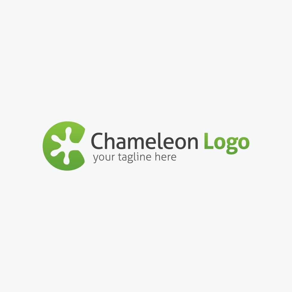 plantilla de diseño de logotipo de camaleón. ilustración vectorial vector