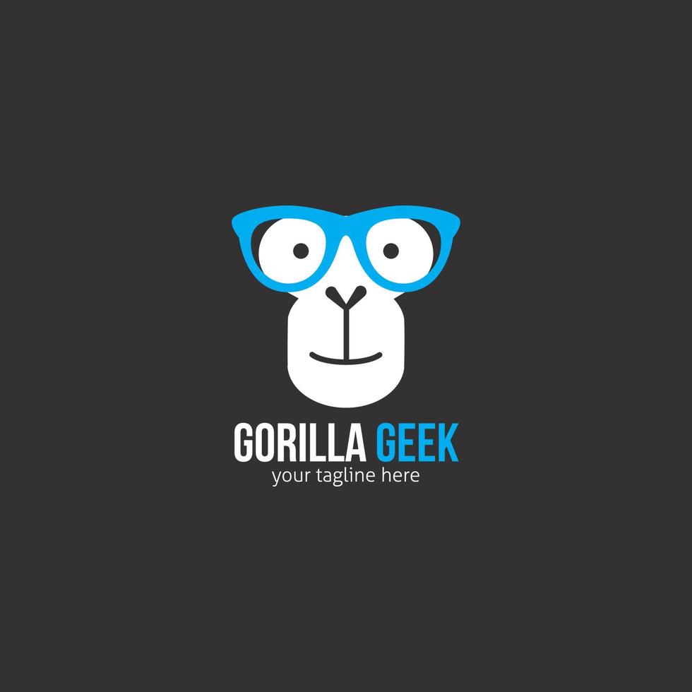 Gorilla Logo Vector Design Illustration