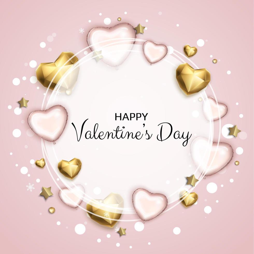 fondo de venta del día de san valentín con corazón. fondo vectorial universal para afiches, pancartas, volantes, tarjetas. vector