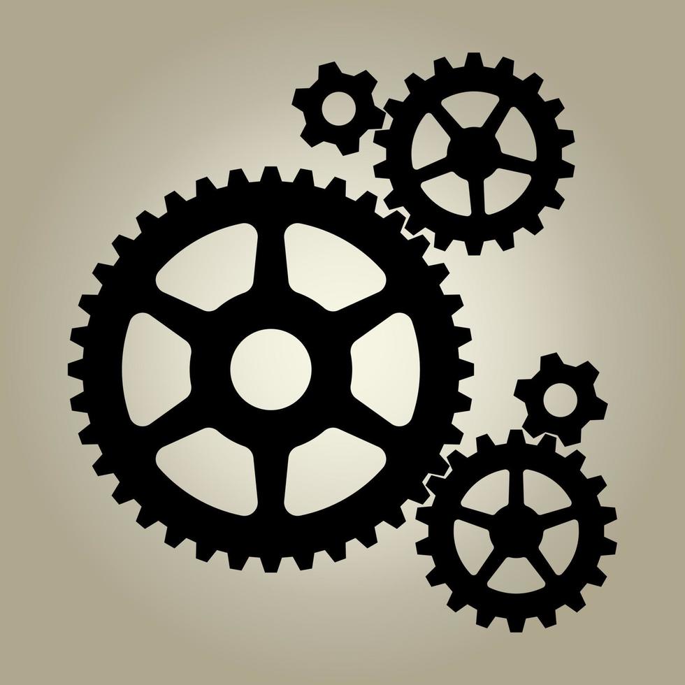 Mechanical gears cog vector