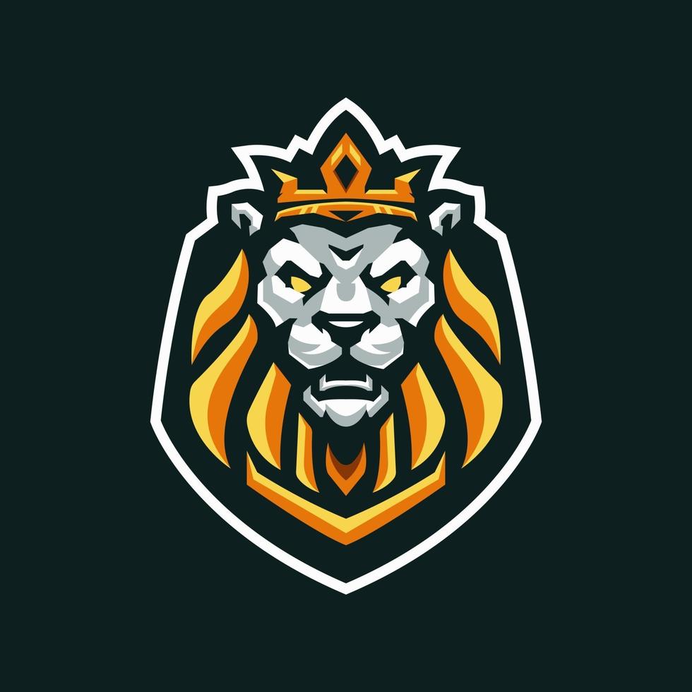 logotipo de la mascota del león vector