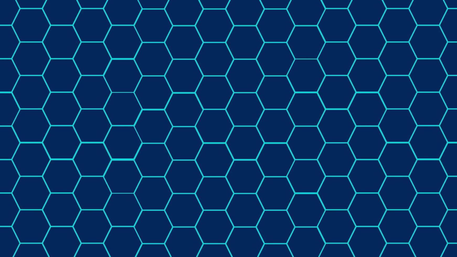 Abstract blue dark hexagon pattern background technology style. Modern futuristic honeycomb concept vector