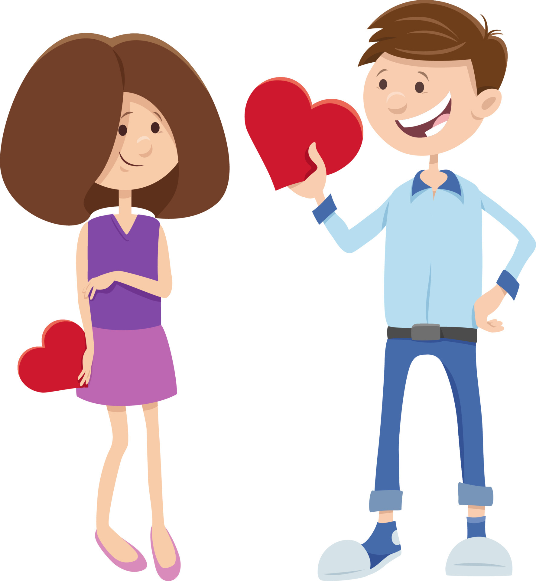 valentine card with cartoon girl and boy characters in love 5275915 Vector Art at Vecteezy valentine card with cartoon girl and boy characters in love 5275915 Vector Art at Vecteezy