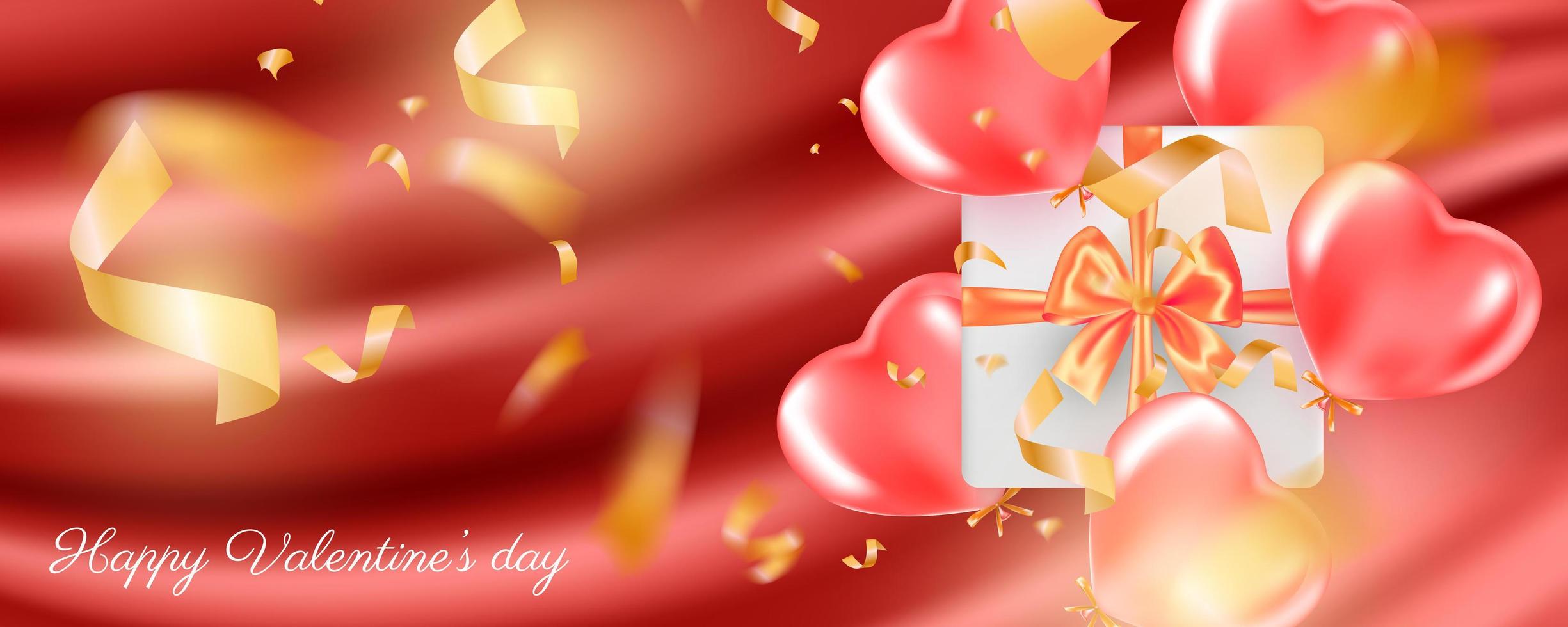 Valentine's day card concept. Romantic background. vector