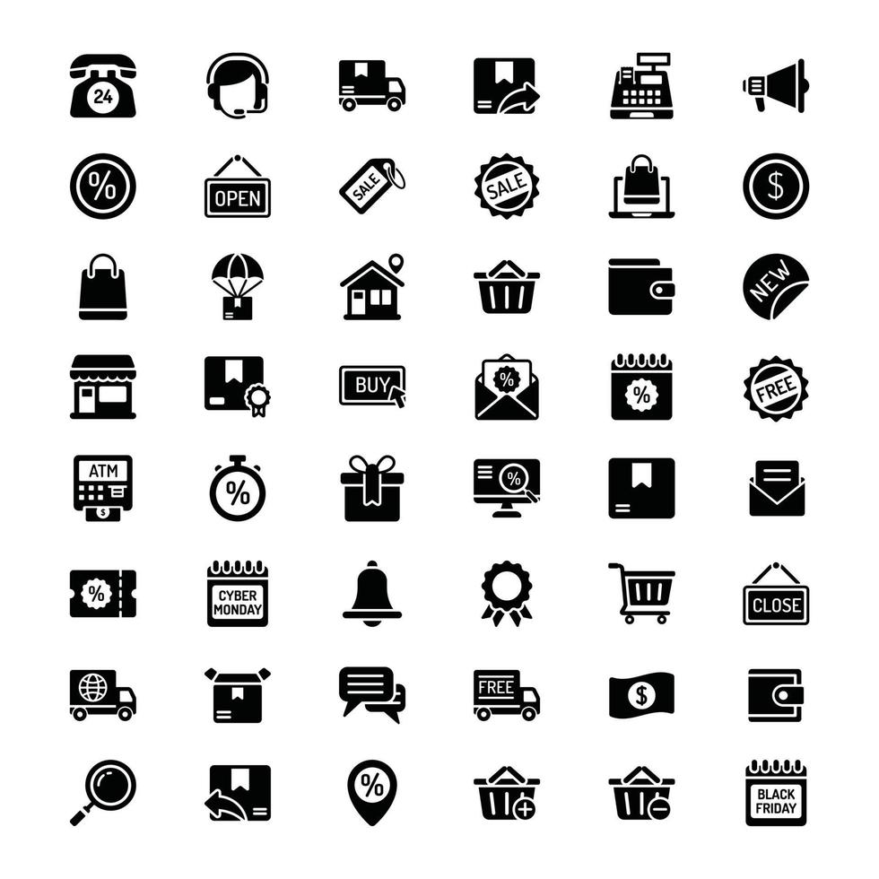 icono de tienda y mercado en línea vector