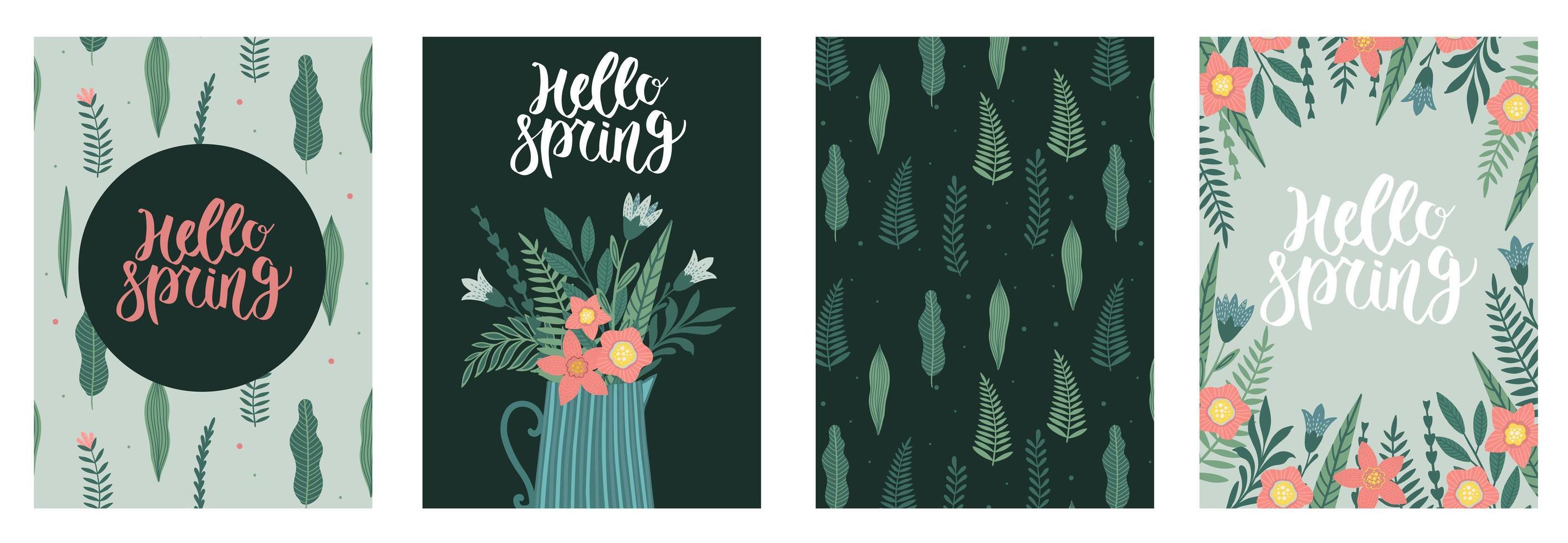 feliz día de la mujer 8 de marzo lindas tarjetas para las vacaciones de primavera. ilustración vectorial de una fecha, una mujer y un ramo de flores. vector