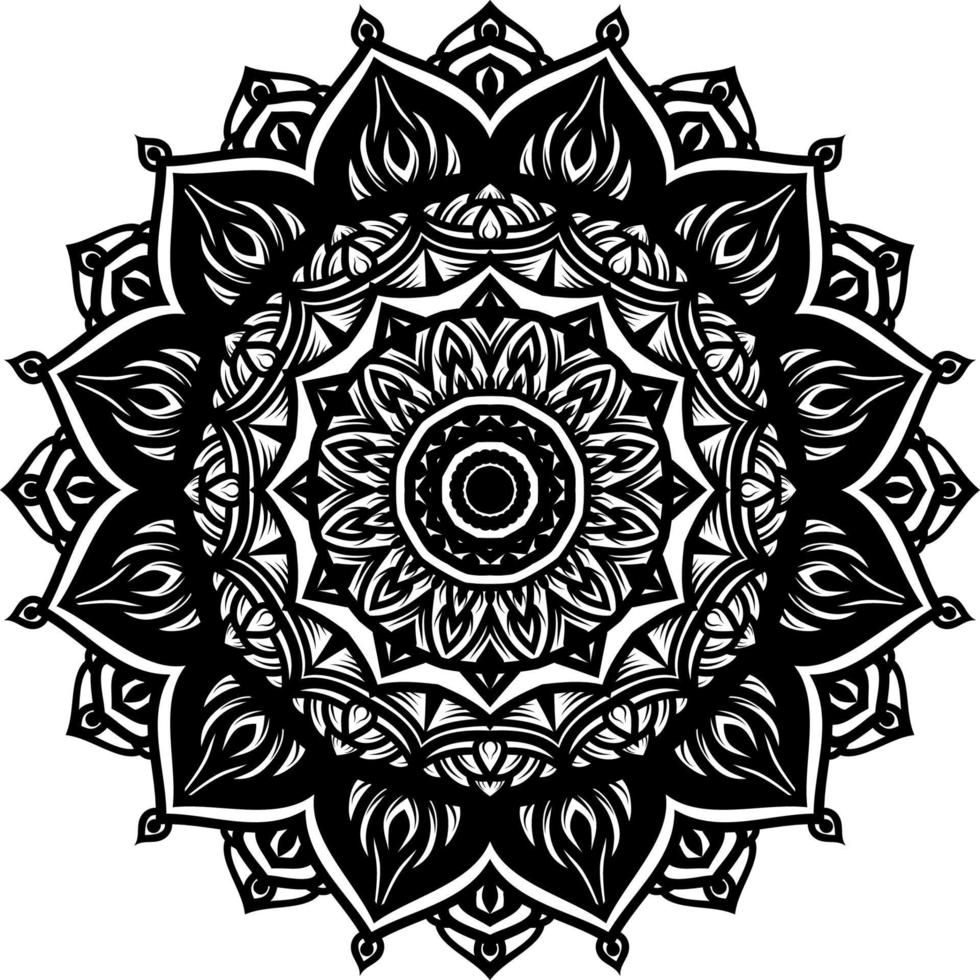 mandala round ornament decoration vector