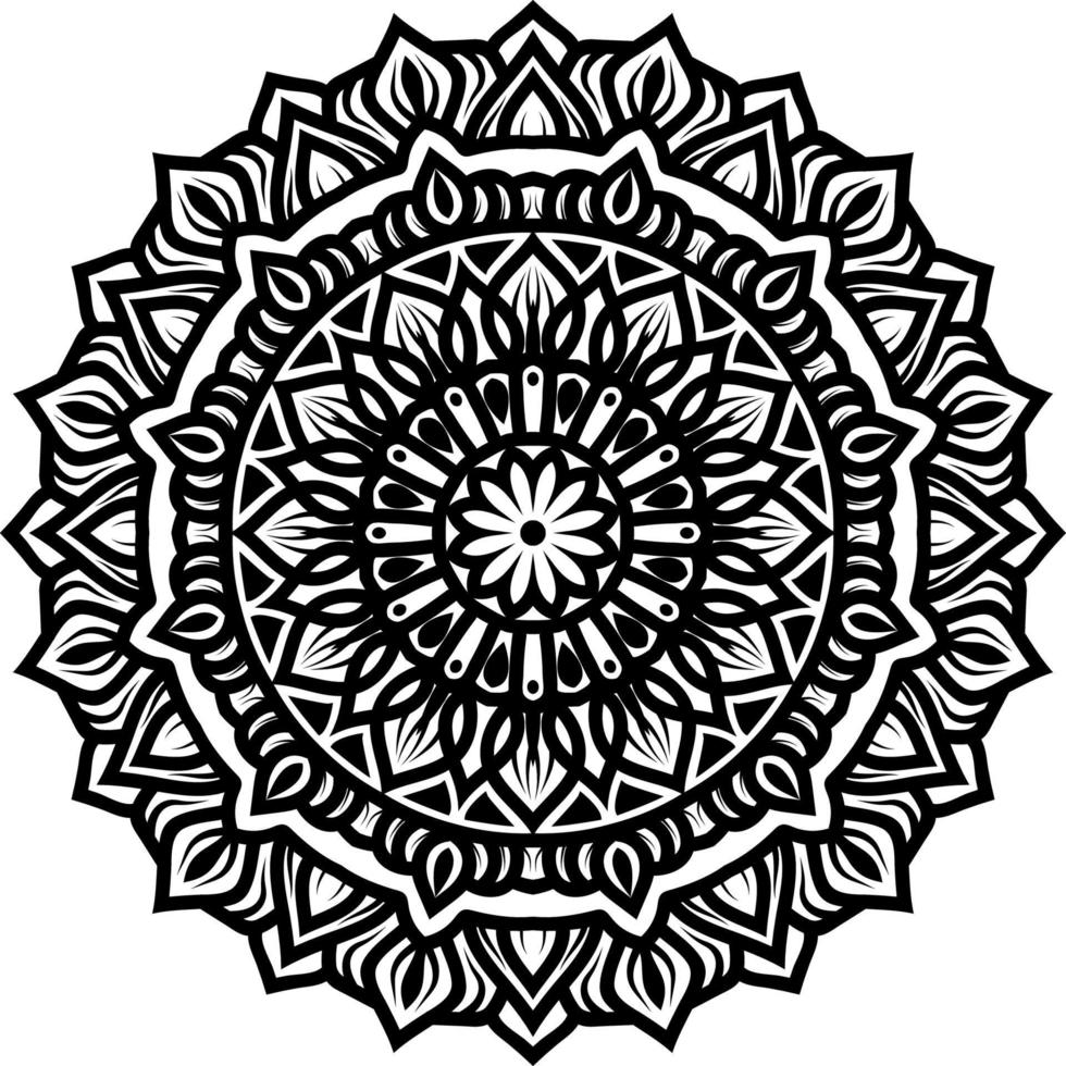 mandala round ornament decoration vector