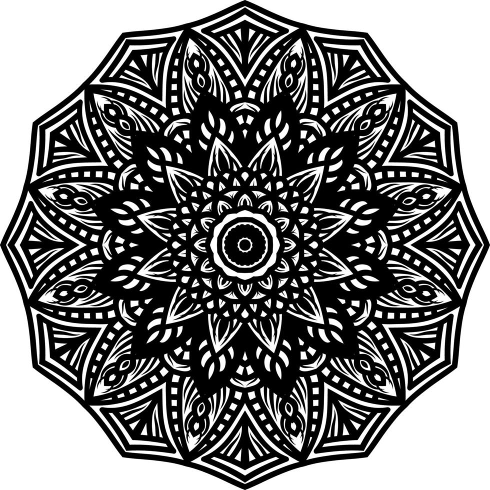 mandala round ornament decoration vector