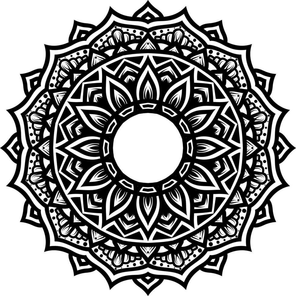 mandala round ornament decoration vector