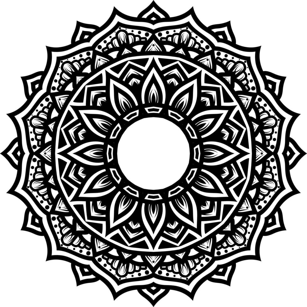 mandala round ornament decoration vector